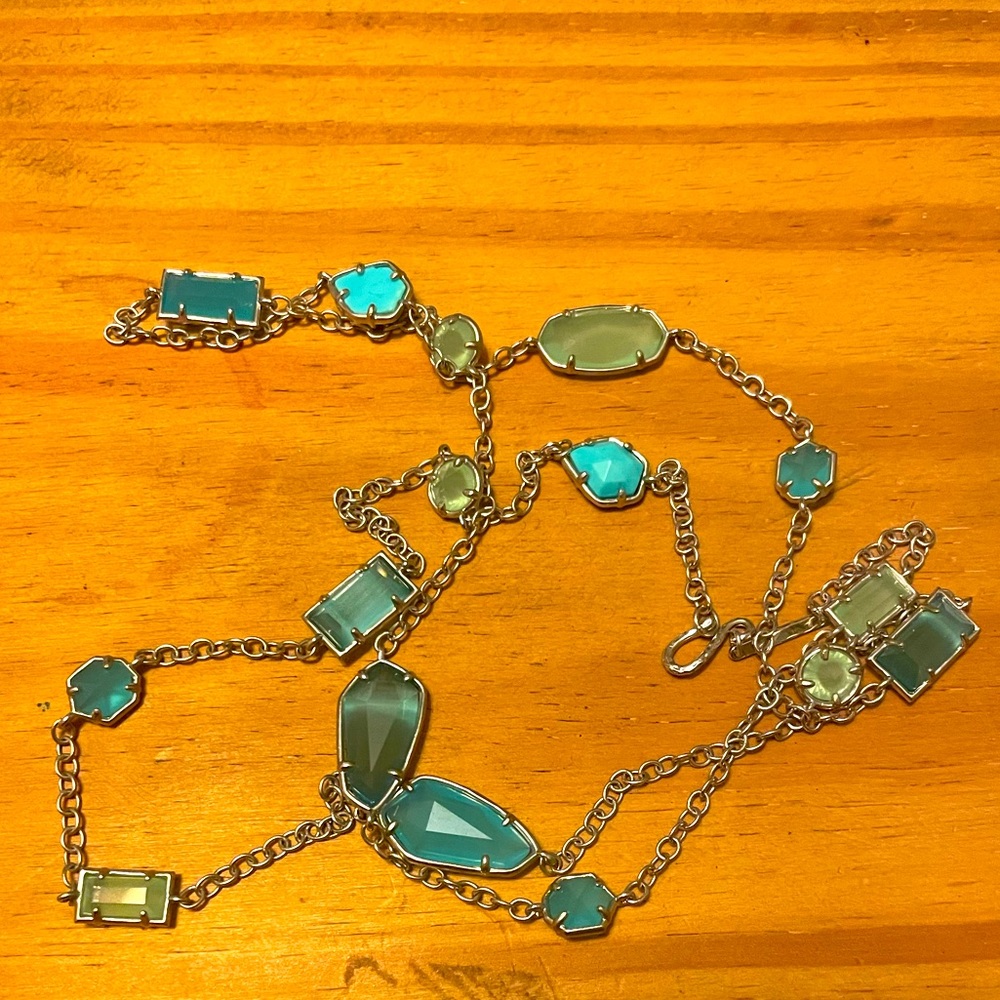 Turquoise long necklace by Kendra Scott